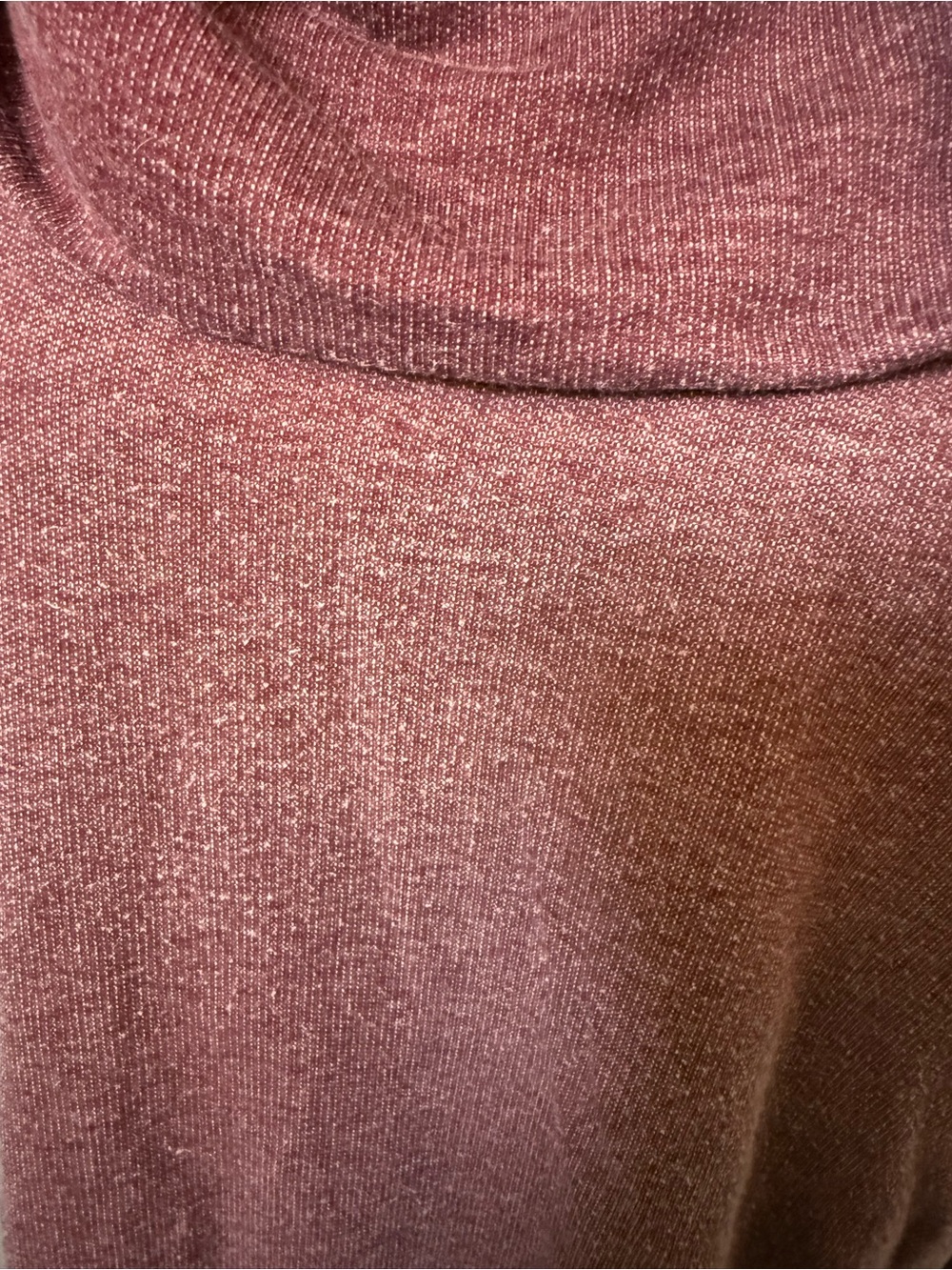Lucky Brand Women's Cowl Neck cotton sweatshirt in Dusty Plum - Picture 2 of 7